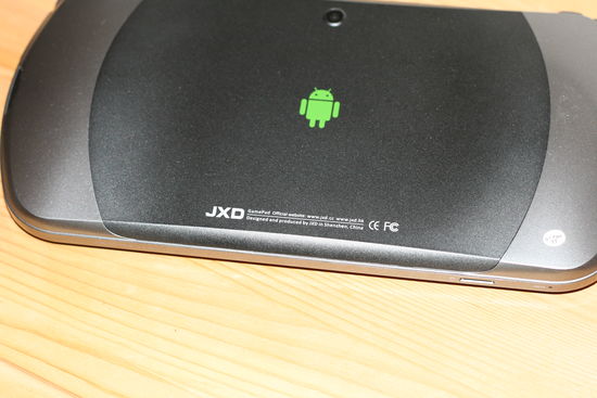 JXD 7800B – zadní strana
